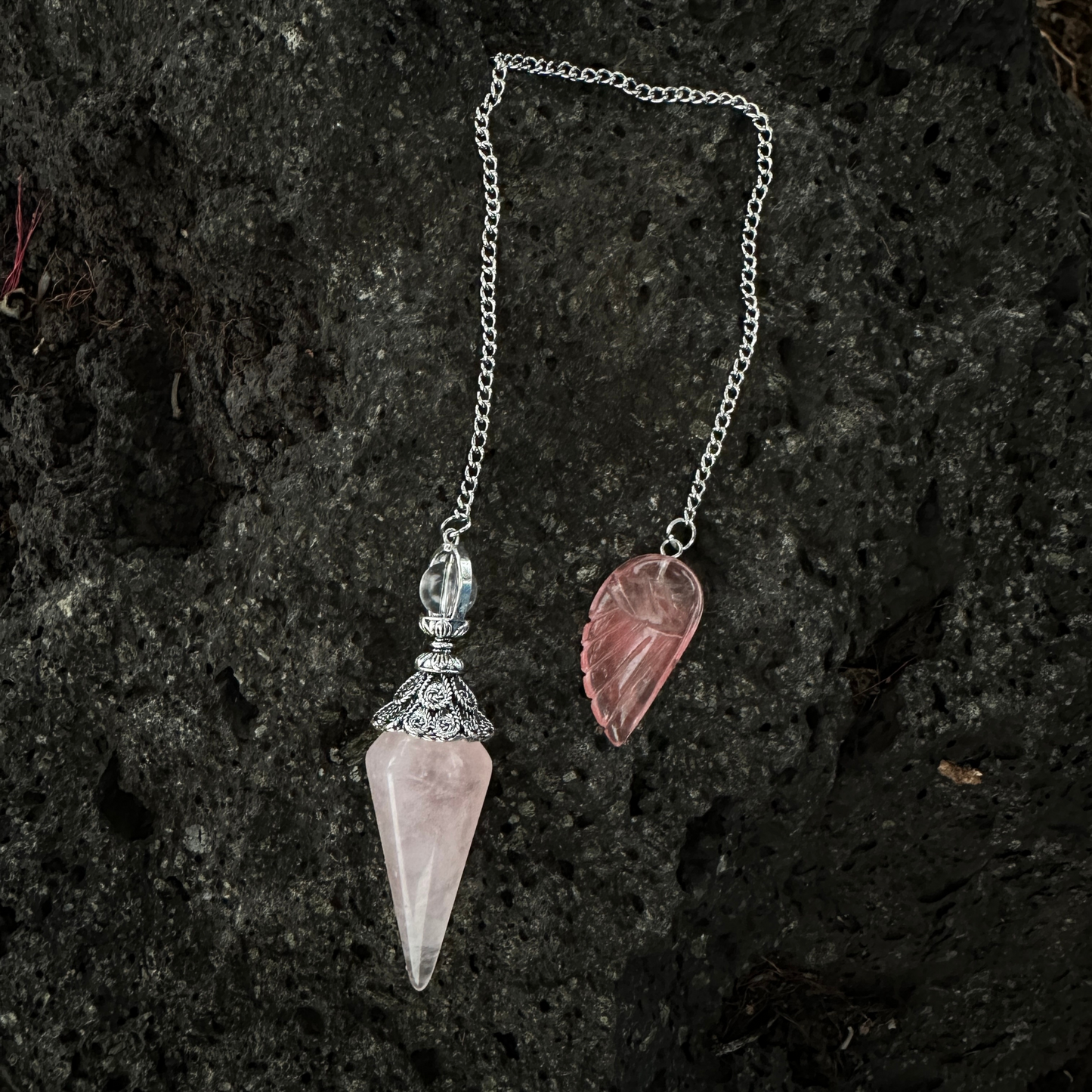 Serenity's Embrace Rose Quartz Pendulum